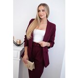 Kesi Włoski Elegant set of jackets and trousers burgundy | ePonuda.com