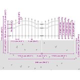  Vrtna Ograda Woerden Siva 240 x 115 cm | Eponuda.com