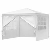 Lean Toys Vrtni paviljon, komercialni šotor s 4 stranskimi stenami, bela, 3x3 m | Shoptok.si