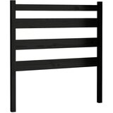  Uzglavlje za krevet crno 96 x 4 x 100 cm od masivne borovine | shoptok.hr