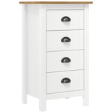 The Living Store Komoda Hill bela 46x35x80 cm trdna borovina - Komoda, (21663558) Cene