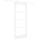 vidaXL Drsna vrata z dodatki 'ORKDAL'Bela masivni les in steklo, Notranja vrata z steklom 'ORKDAL'Bela 83x202x4 cm | Shoptok.si