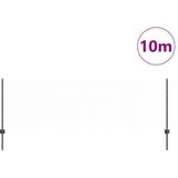 vidaXL Ogrodje s stebri Siva 0.8 x 10 m Jeklo | Shoptok.si