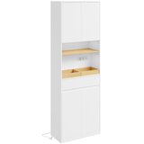 SoBuy Visoka kopalniška omara s pralnim košem Bela 60x30x180cm BZR241-E-W, (5000485471) Cene