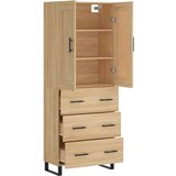 Visoka komoda hrasta sonome 69,5x34x180cm od konstruiranog drva | shoptok.hr
