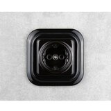  Elhard - Keramička retro kućna utičnica sa ramom SCHUKO 230V crna | Eponuda.com