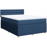  Krevet s oprugama i madracem plavi 160x200 cm od tkanine | shoptok.hr