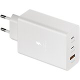  Kućni punjač Fast Charging Adapter Trio USB-Cx2,USB-A, Za Samsung PD, 65W, Type-c kablom, Beli | Eponuda.com