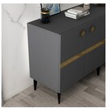 Hanah home iris - anthracite, gold anthracitegold console | ePonuda.com