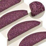  Stopniščne preproge 30 kosov 56x17x3 cm temno vijolične polkrožne | Shoptok.si