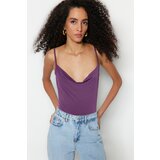 Trendyol Bodysuit - Purple - Slim Cene
