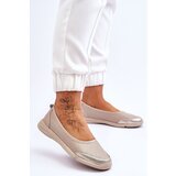 EVENTO PE1 Leather Women's Openwork Ballerinas Beige Lucy | Shoptok.si