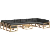  Set vanjskih sofa s jastukom 11 pcs Bijela i antracit | Eponuda.com