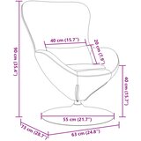  Jajolika fotelja Svijetlo siva Baršun | shoptok.hr