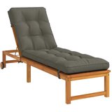  Jastučić za ležaljku VIANEN 100% poliester Siva 200 x 60 x 8 cm - Siva 200 x 60 x 8 cm | shoptok.hr