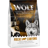Wolf of Wilderness 2 x 1 kg suha hrana po posebni ceni! - "Rocky Canyons" - govedina