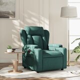 vidaXL Naslanjač iz temno zelenega blaga | Shoptok.si