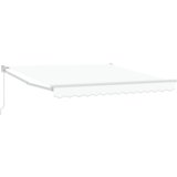 vidaXL Ročna Retraktibilna Tenda Bela 300x250 cm, Tenda Nadomestna Tkanina za 3x2.5 m Konstrukcijo Bela | Shoptok.si