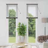 vidaXL Okenska roleta z zavesami Drugo Črna 80 x 130 cm Aluminij Cene