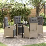 vidaXL 5-dijelni vrtni set bež poli rattan | shoptok.hr