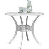  Vrtni stol bijeli Ø90x75 cm od lijevanog aluminija | shoptok.hr