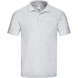 Fruit Of The Loom Light Grey Men's Polo Shirt Original Polo Friut of the Loom