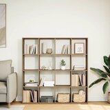 Ormarić z knjige boja hrasta 137,5x29x137,5cm konstruirano drvo | shoptok.hr