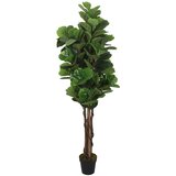 vidaXL Umeten lirastolisti fikus 134 listov 120 cm zelen u