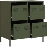 vidaXL Komoda maslinastozelena 68x39x73,5 cm hladno valjani čelik | shoptok.hr