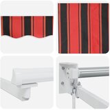 Ručna zlačivna tenda s LED diodama 3,5 x 2 m | shoptok.hr