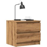 vidaXL Noćni ormarići 2 kom Artisan hrast 50x40x43 5 cm izrađeno drvo | shoptok.hr