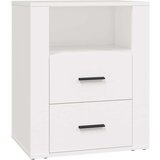  Nočna omarica bela 50x36x60 cm inženirski les, (20730396) | Shoptok.si