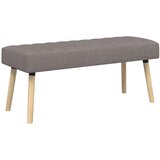  Klupa s utorima Sivosmeđa 110 x 40 x 46 cm Tkanina | Eponuda.com