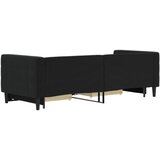  Dnevni krevet na razvlačenje s ladicama crni 80 x 200 cm baršun | Eponuda.com