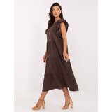 Och Bella Dress-TW-SK-BI-6-2172.96-dark brown | Shoptok.si