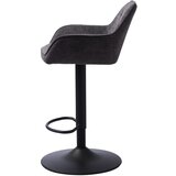 Unique Furniture Temno siv barski stol z nastavljivo višino Nolan – | Shoptok.si