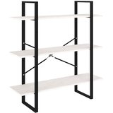 Ormarić za knjige s 3 razine bijeli 100x30x105 cm od borovine | Eponuda.com