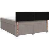 LED okvir za krevet s madracem Sivosmeđa 180 x 200 cm Tkanina | shoptok.hr