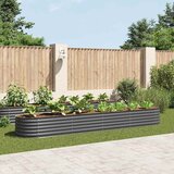 Furnova Visoka greda 400x80x44 cm pocinkano jeklo siva, (21920366) Cene