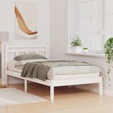  Krevetna konstrukcija Bijelo 90 x 200 cm Čvrsto borovo drvo | shoptok.hr