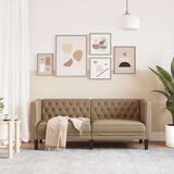 Fotelja Chesterfield 2-sjed Cappuccino umjetna koža | shoptok.hr