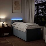 vidaXL Box spring krevet s madracem svjetlosivi 90x190 cm od tkanine | shoptok.hr