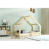 Molarem Home Drveni dječji krevet House 2 - bukva - 160x80 cm | shoptok.hr