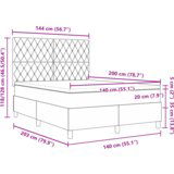  Postelja z vzmetnico temno modra 140x200 cm žamet, (22083660) | Shoptok.si