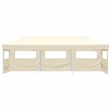 vidaXL zložljiv pop-up vrtni šotor s 5 stranicami 3x9 m krem | Shoptok.si