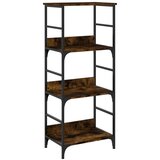 Maison Chic Knjižna omara - Knjižna polica - Knjižni regal dimljen hrast 50x33x117,5 cm inženirski les, (21722974) | Shoptok.si