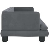 vidaXL Krevet za pse tamnosivi 80 x 45 x 30 cm baršunasti | shoptok.hr