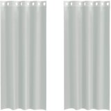 Voile zavjese s ušicama 2 kom svijetlosive 140x225 cm | Shoptok.si