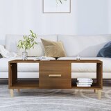 vidaXL Stolić za kavu boja smeđeg hrasta 102x50x40cm konstruirano drvo Cijene