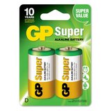 Gp Alkalna baterija SUPER, R20-D, 1,5 V (2 kosa) | Shoptok.si